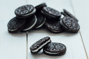 Oreo cookies and cream food photography