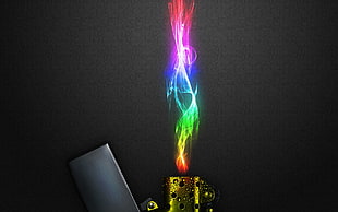 multicolored flamed lighter illustration