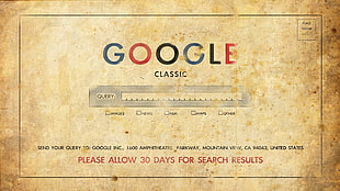 Google Classic website