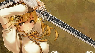 closeup photo of female character graphic wallpaper