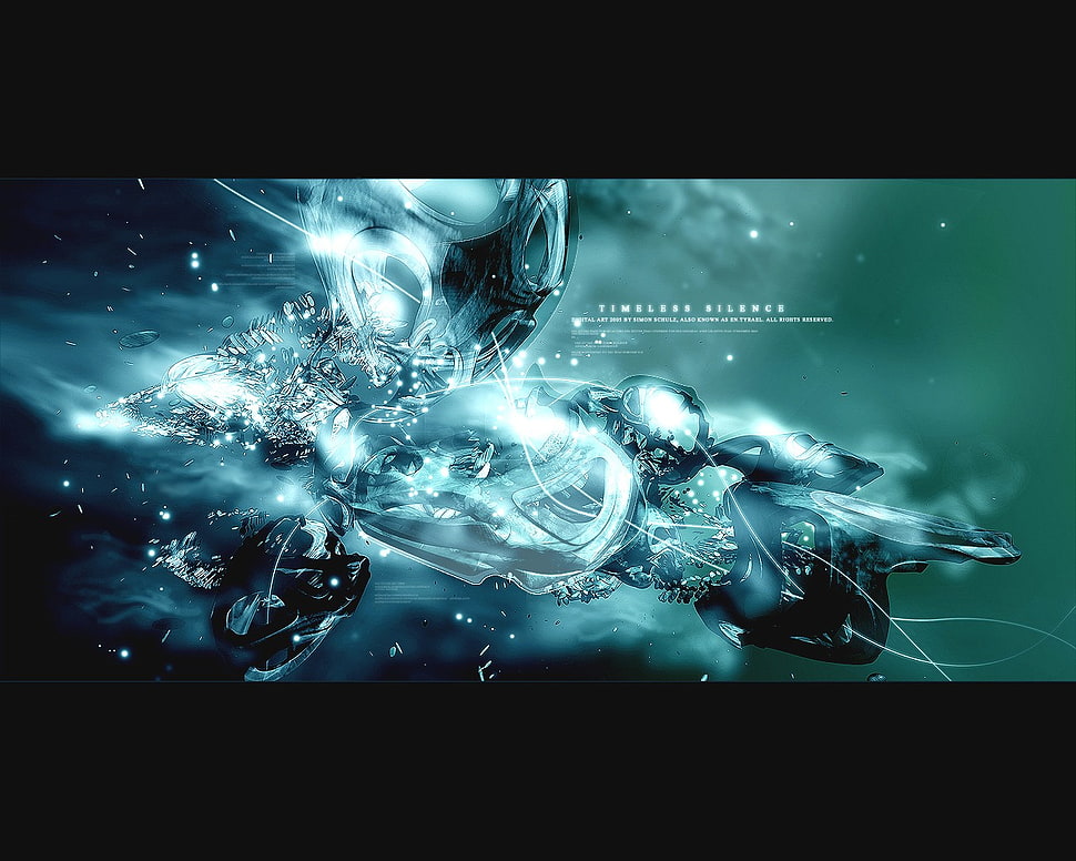 3D splash art, abstract HD wallpaper
