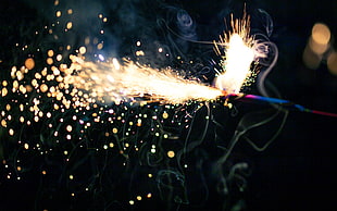 sparks, lights, fireworks, matches HD wallpaper