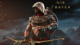 black and brown horse figurine, Bayek, Assassin's Creed, Assassin's creed Origins, Assassin's Creed: Origins HD wallpaper