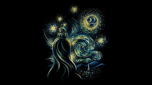 Starry Night painting HD wallpaper