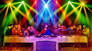 The Last Supper poster, anime, 12 Disciples, nightclubs, The Last Supper HD wallpaper