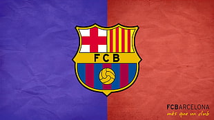 FCB Barcelona team logo HD wallpaper