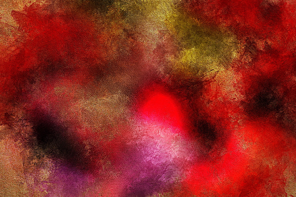 red and yellow textile HD wallpaper