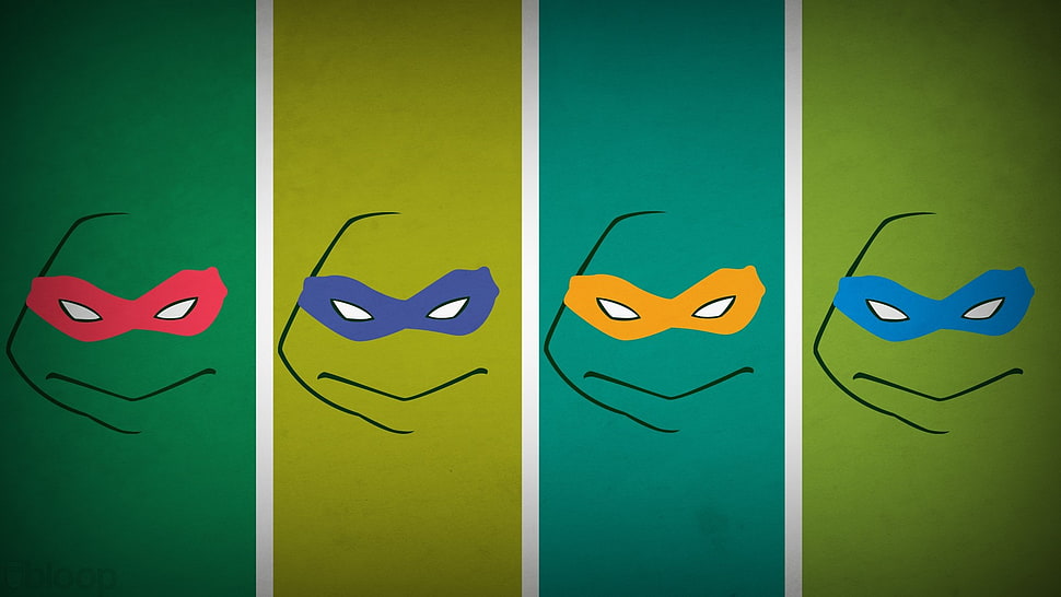Teenage Mutant Ninja Turtles, Teenage Mutant Ninja Turtles, hero, Blo0p, panels HD wallpaper