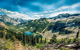 landscape photo of mountains, nature, landscape, lake, mountains HD wallpaper