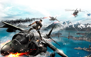 game illustration, Just Cause 2, video games