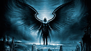 angel digital wallpaper, Vitaly S Alexius, apocalyptic, fantasy art, artwork HD wallpaper