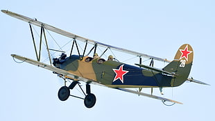 camouflage fighter plane, airplane, Po-2, World War II HD wallpaper