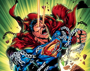 Superman breaking chain illustration, Superman, Clark Kent, DC Comics HD wallpaper