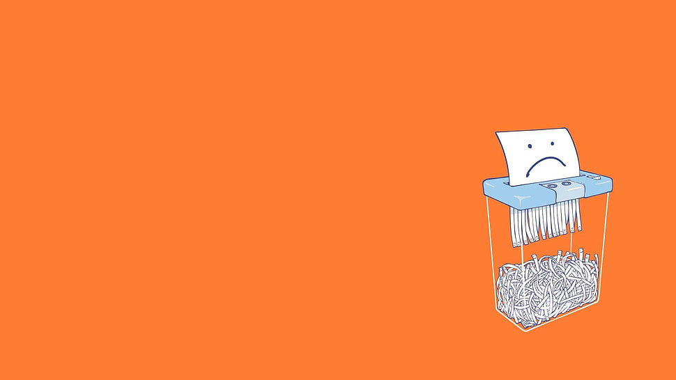 white printer paper illustration, threadless, simple, humor, minimalism HD wallpaper