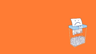 white printer paper illustration, threadless, simple, humor, minimalism