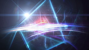 blue and white light digital photography, abstract