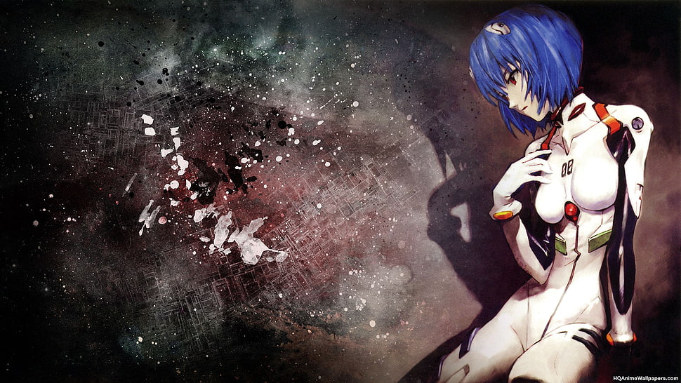 blue-haired anime, Neon Genesis Evangelion, Ayanami Rei, anime HD wallpaper