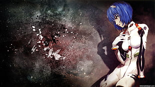 blue-haired anime, Neon Genesis Evangelion, Ayanami Rei, anime HD wallpaper