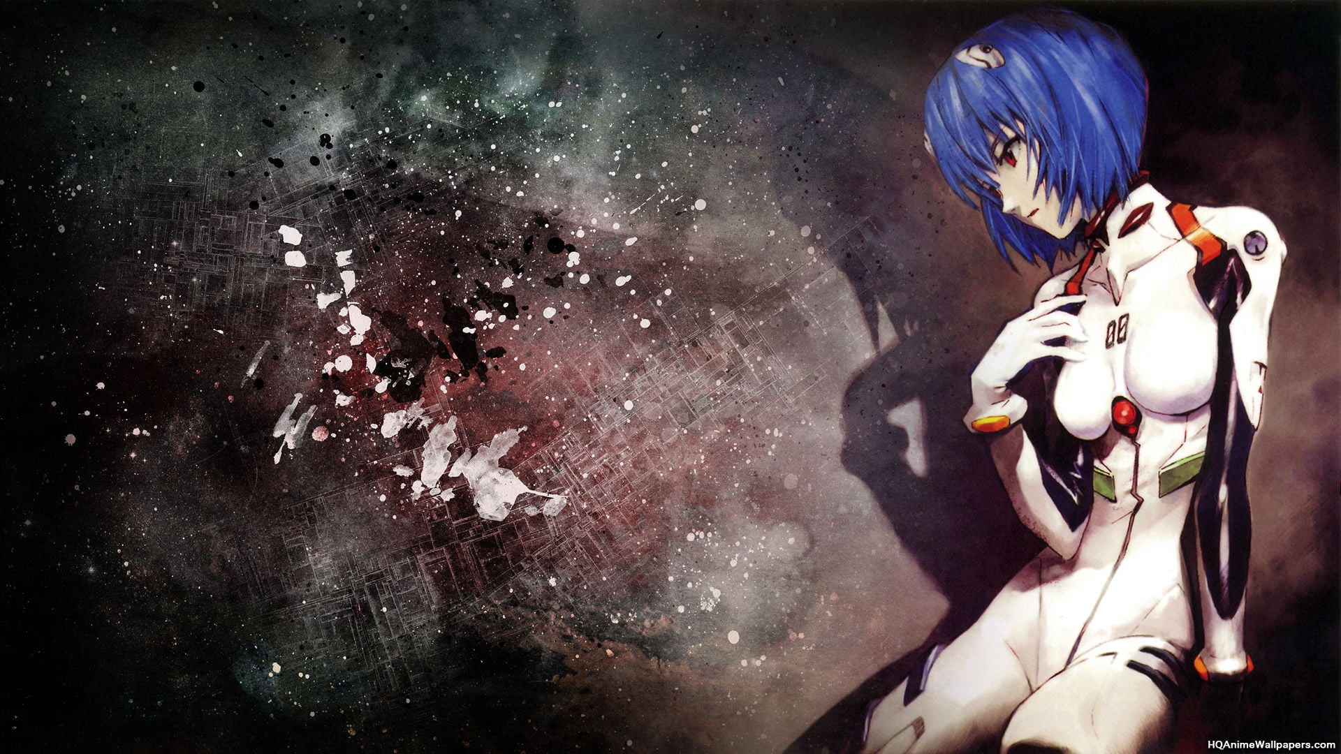 blue-haired anime, Neon Genesis Evangelion, Ayanami Rei, anime
