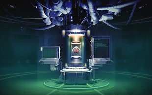 laboratory illustration, Metroid, video games