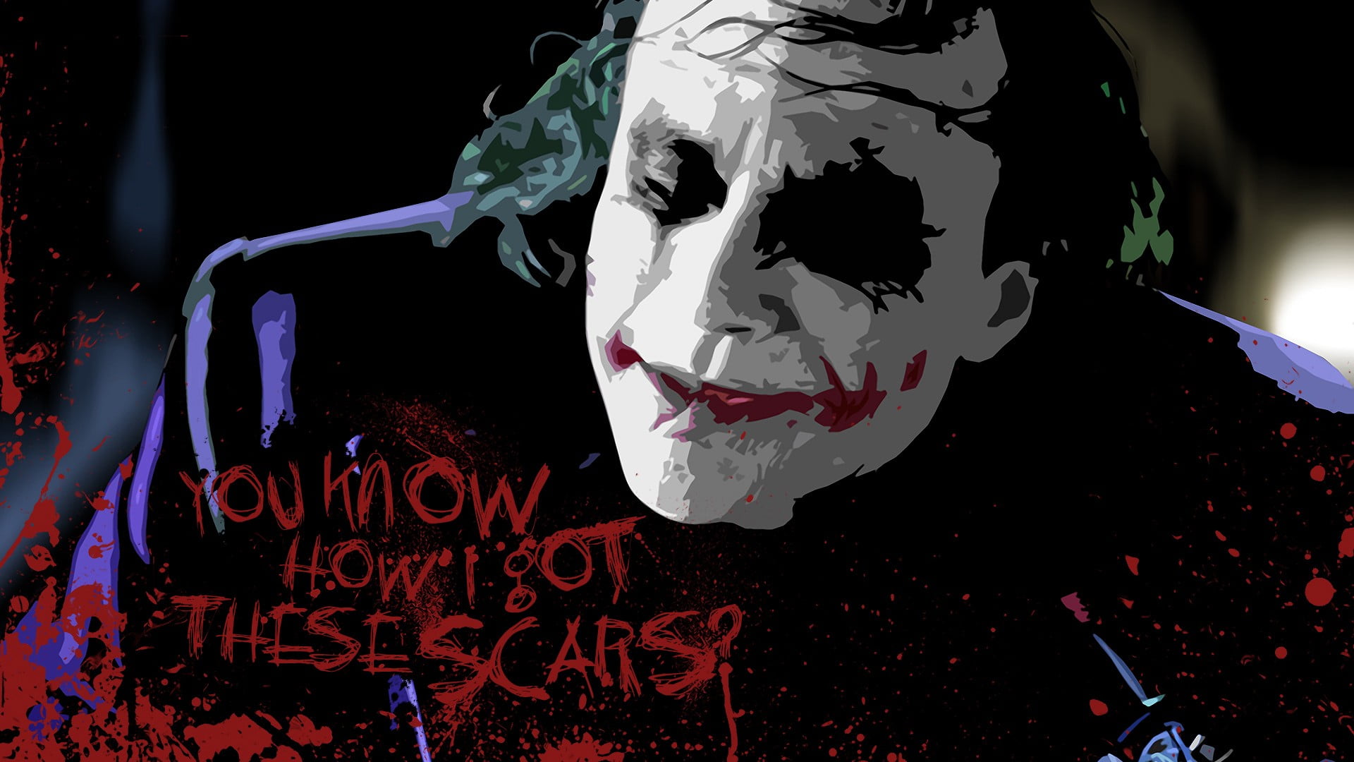 The Joker wallpaper, Joker, Batman, The Dark Knight, Heath Ledger