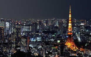 Tokyo Tower, Japan, photography, cityscape, city, urban