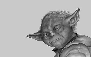 Master Yoda sketch, Yoda, Star Wars HD wallpaper