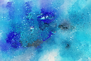 blue and purple abstract artwork