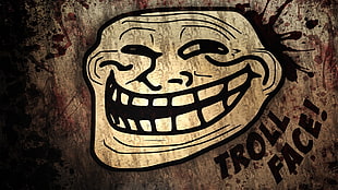 Troll face illustration HD wallpaper