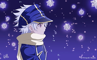 white haired male anime illustration, anime, Tegami Bachi, anime boys