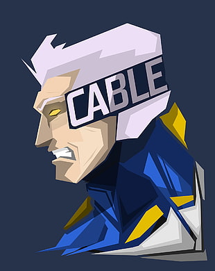 Cable artwork, superhero, Marvel Heroes, Cable
