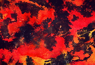 abstract painting, space, colorful, red, grunge HD wallpaper
