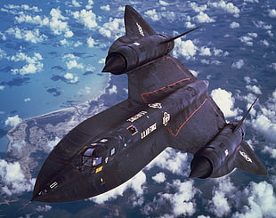 black stealth fighter plane HD wallpaper