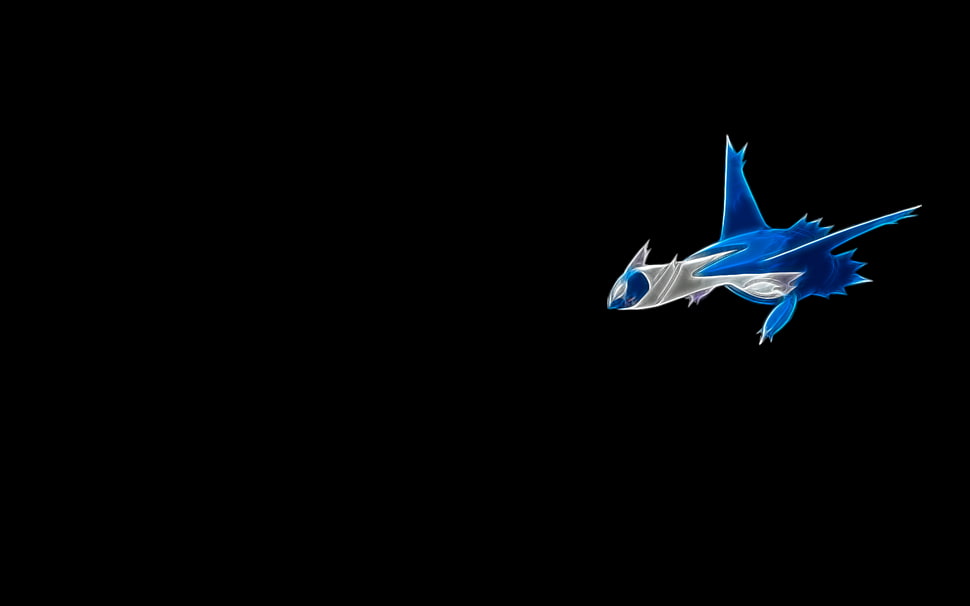 blue and white Pokemon character HD wallpaper