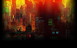 cityscape digital wallpaper, cityscape, Transistor