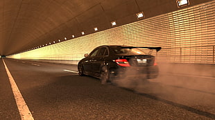 black sedan, Mercedes-Benz, supercars, Gran Turismo HD wallpaper