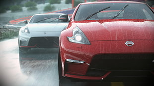 red Nissan car, video games, Driveclub, Nissan, Nismo