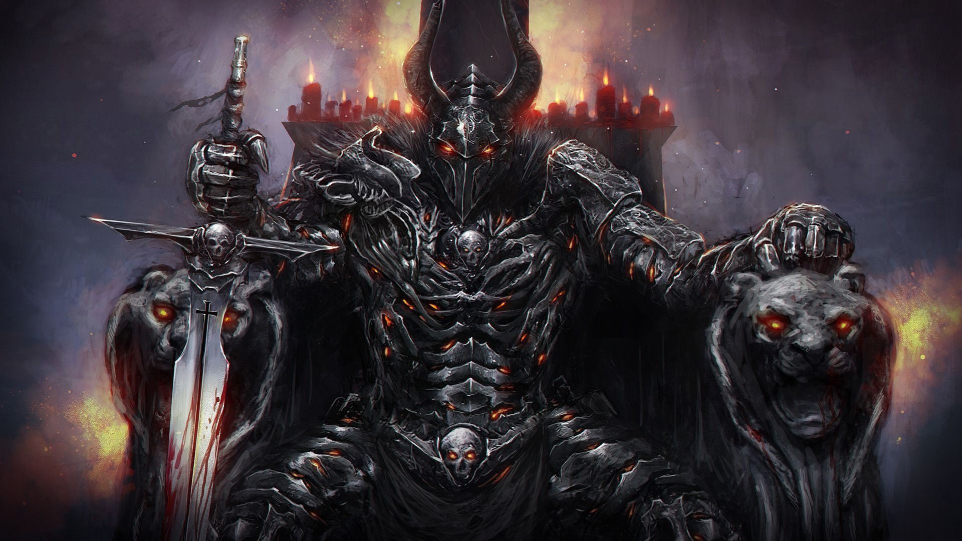 Download King of Curses, Sukuna Occupying His Throne Wallpaper | Wallpapers .com