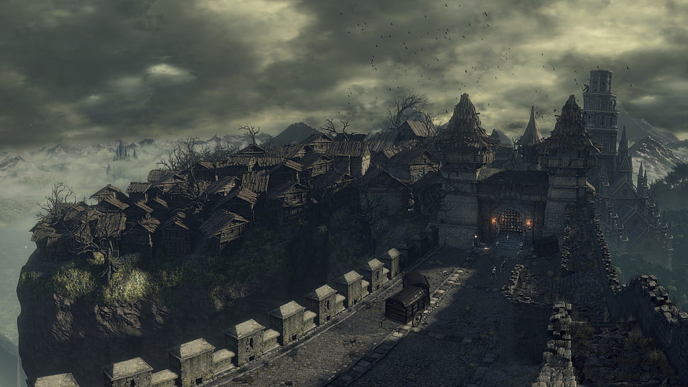 Dark Souls III, video games, Undead Settlement HD wallpaper