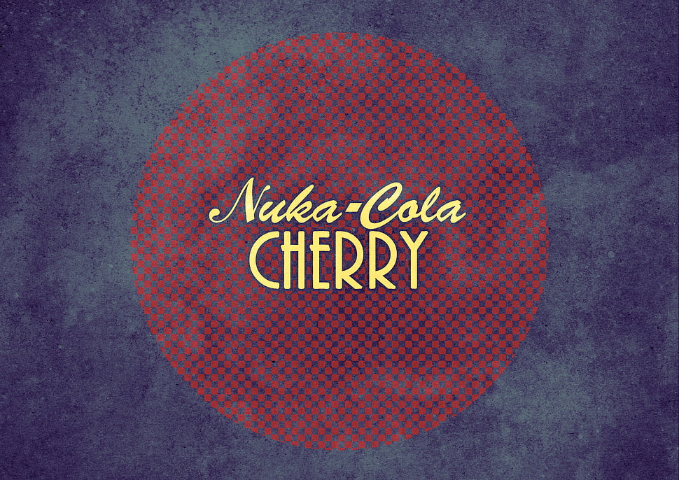 Nuka-Cola Cherry logo, Fallout, Nuka Cola, fan art HD wallpaper