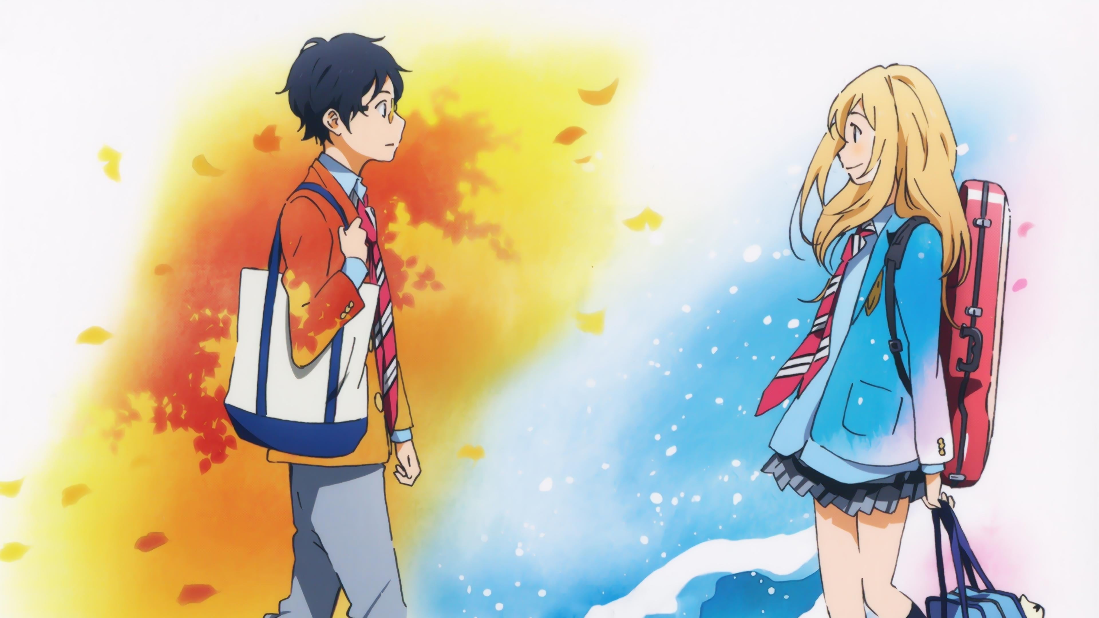 Kaori Arima, (Shigatsu wa Kimi no Uso) Render, male and female anime  characters transparent background PNG clipart