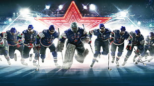 national hockey league poster HD wallpaper