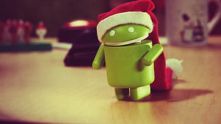 green Android plush toy