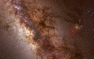 gray, purple, and black cosmic wallpaper, galaxy, stars, space art, space