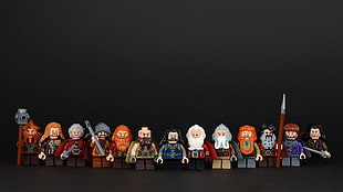 Lego Lord of the Rings minifigure lot, LEGO, The Hobbit, The Lord of the Rings HD wallpaper