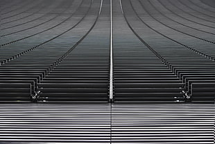 black bench, Architecture, Structure, Symmetry HD wallpaper