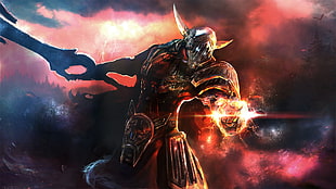 game character wallpaper, magic, knight, weapon, warrior HD wallpaper