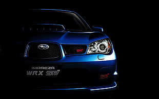 blue Subaru Impreza WRX STI, Subaru, car, blue cars, Subaru WRX STI HD wallpaper