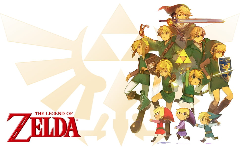 The Legend of Zelda digital wallpaper, The Legend of Zelda, Link, video games, Triforce HD wallpaper