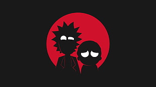 Rick and Morty, cartoon, Adult Swim, minimalism